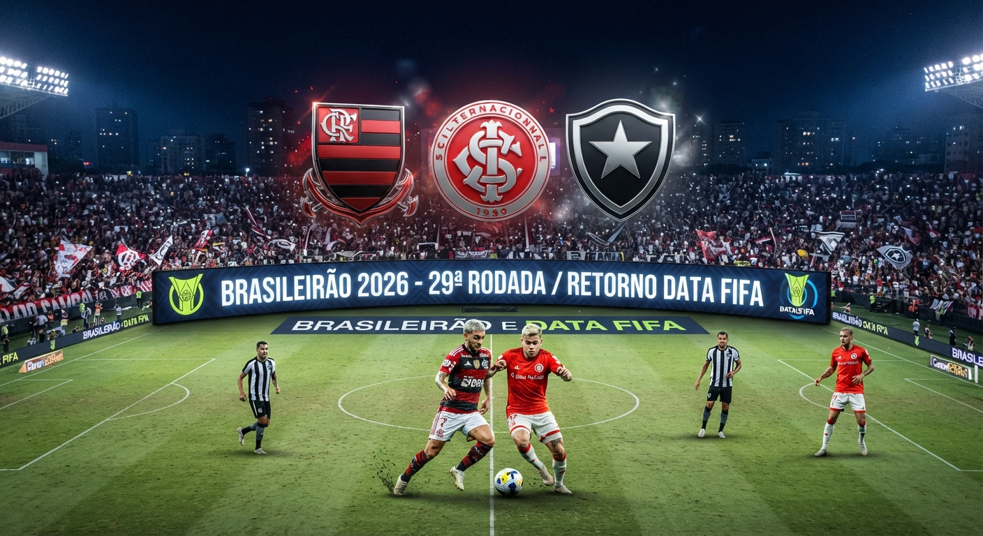 Ilustração das logos na rodada do Brasileirão